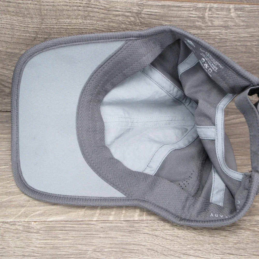 Adidas Hat Cap Womens Strap Back Gray Aeroready Running Athletic Training Gym